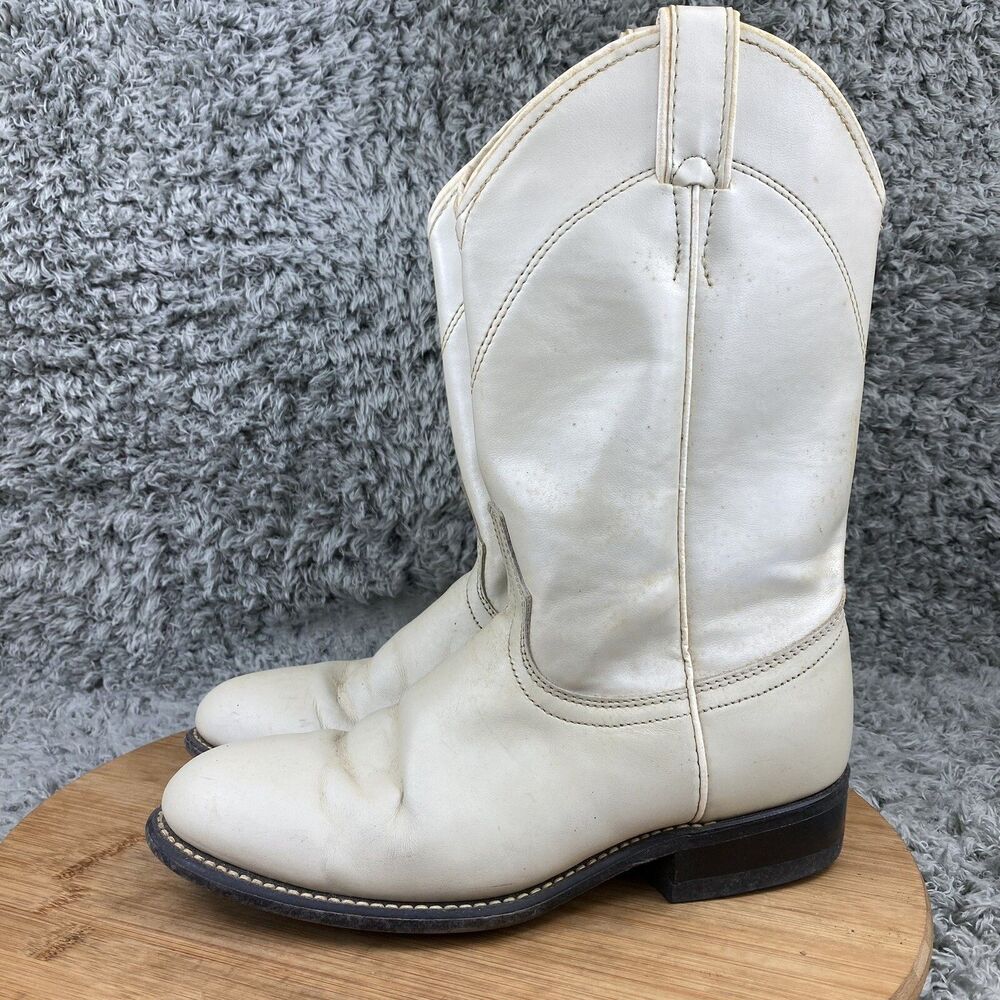 Laredo Western Boots Women's Size 6.5 M Cowboy Pearl White - Picture 2 of 10